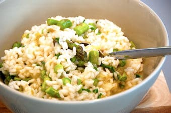 Cremet risotto med asparges