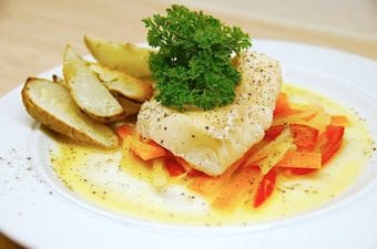 billederesultat for dampet torsk med sauce nage