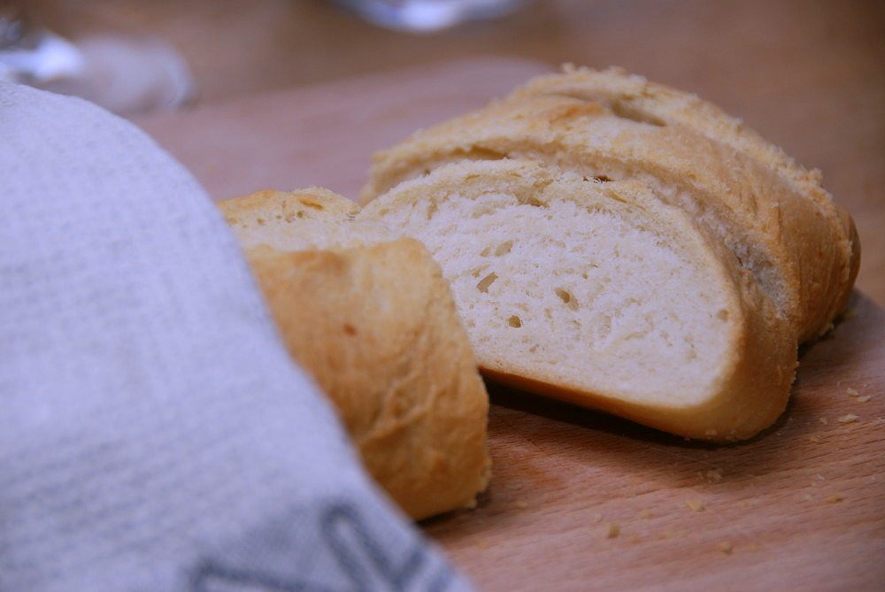 Et lækkert italiensk hvedebrød bagt med Manitoba hvedemel, der indeholder særlig meget gluten. Foto: Guffeliguf.dk.