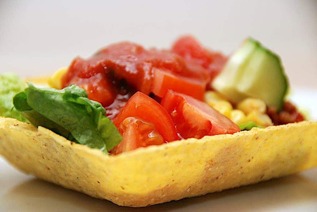 Billede af tacos med hakket oksekød.