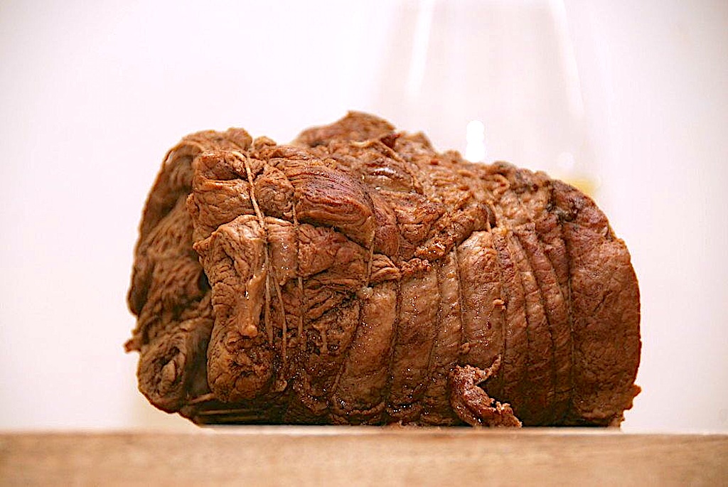 Billede af pulled beef.