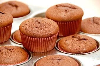 billede med chokolademuffins