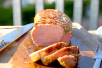 Billede af grillet svinefilet.