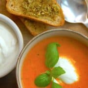billede med tomatsuppe