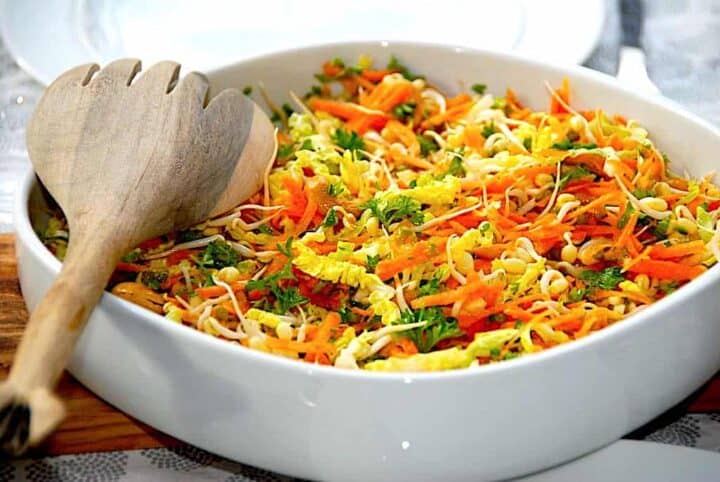 billede med bønnespiresalat