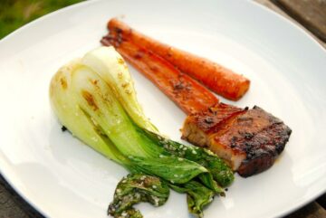 billede til grillet pak choy med sesamfrø