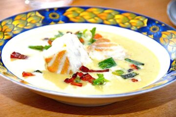 billede til rosenkålssuppe med mørksej