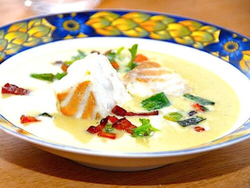 billede til rosenkålssuppe med mørksej