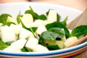 billede til melonsalat med spinat