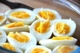 billede med hårdkogte æg