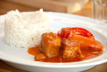 gryderet med nakkefilet og paprika
