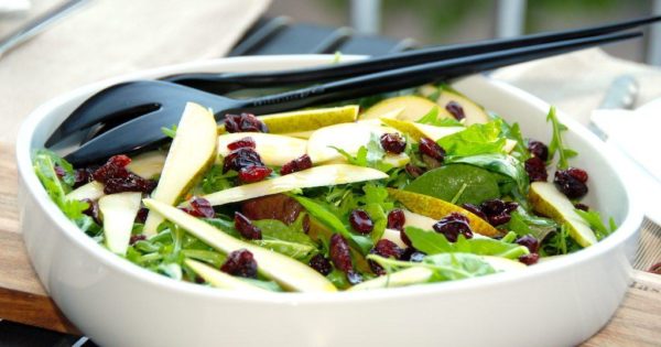 billede til pæresalat med napolitana