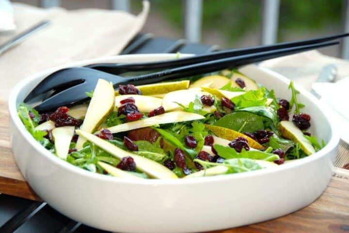 billede til pæresalat med napolitana