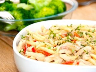 billede til pasta med kylling