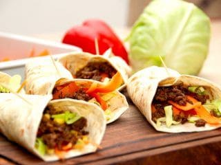 billederesultat for wraps med hakket oksekød