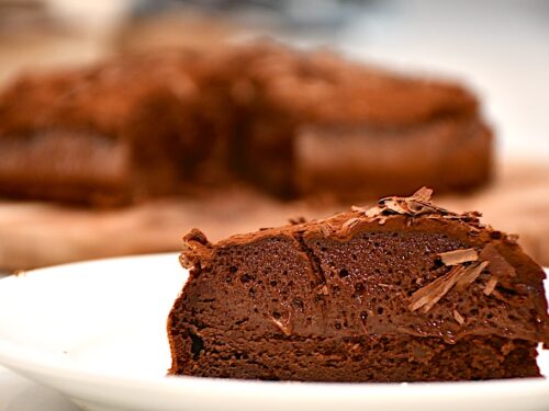 billede med et stykke gateau marcel kage