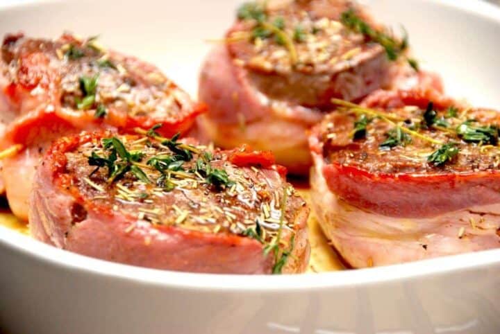 Billede af tournedos i ovn.