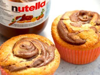 billederesultat for muffins med nutella