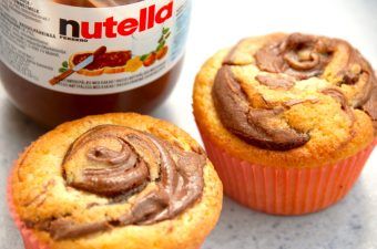 billederesultat for muffins med nutella