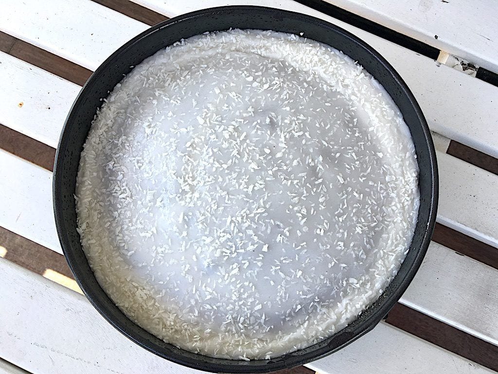 billede med chokoladekage i springform