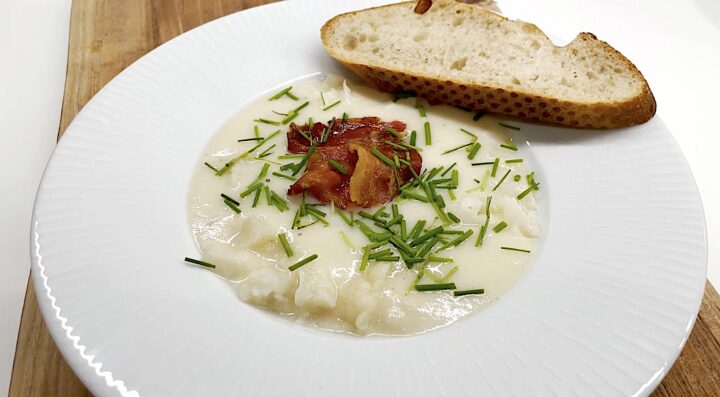 blomkålssuppe serveringsforslag