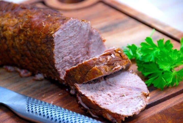 kalvesteg med bacon