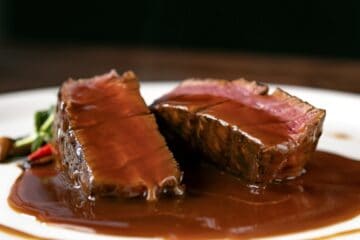 Billede med sauce bordelaise.