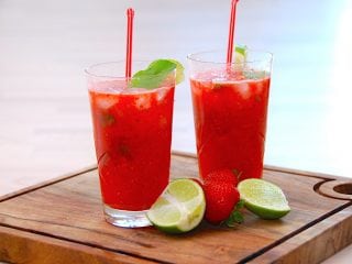 Billede resultat for jordbær mojito
