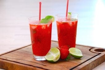 Billede resultat for jordbær mojito