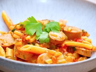 Billede resultat for one pot pasta med bacon og pølser