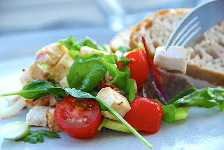 billede med kalkunsalat