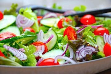 Billede med sommersalat.