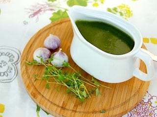 Billede resultat for grøn hvidløgssauce