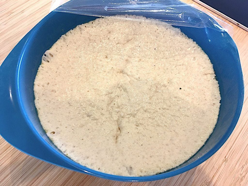 langtidshævet dej til pitabrød