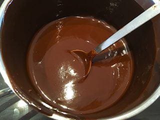 billede med chokoladecreme til kiksekage