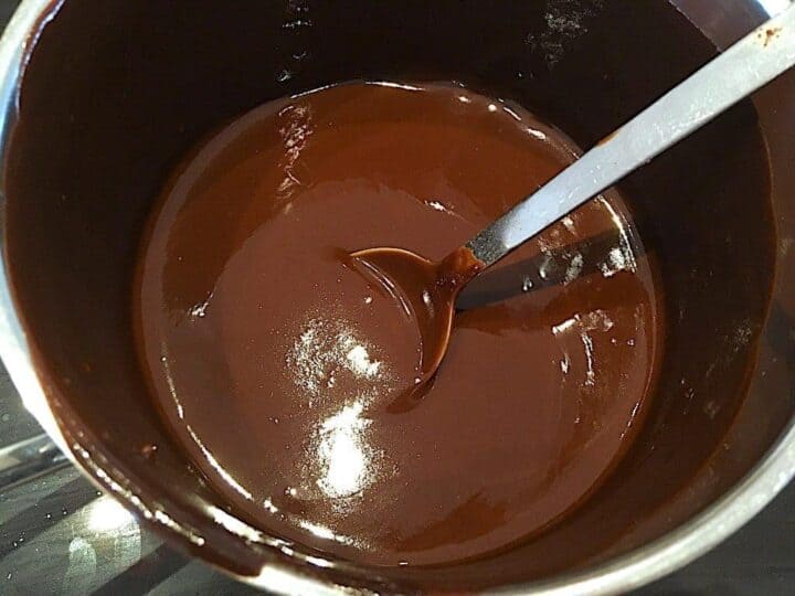 billede med chokoladecreme til kiksekage