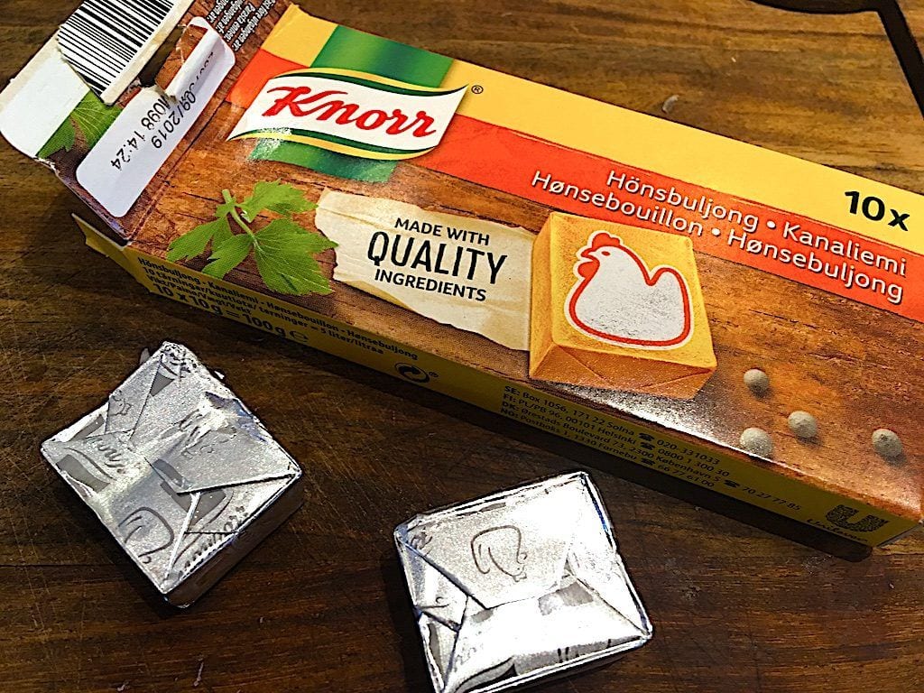billede med Knorr hønsebouillon