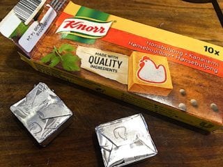 billede med Knorr hønsebouillon