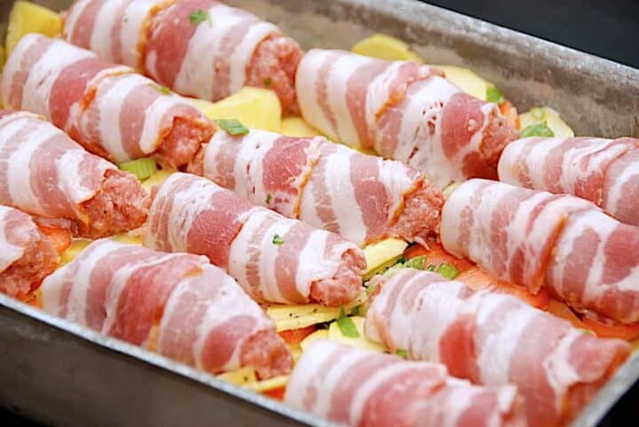 billederesultat for baconruller i fad
