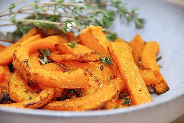 billede med græskar fritter lavet af butternut squash
