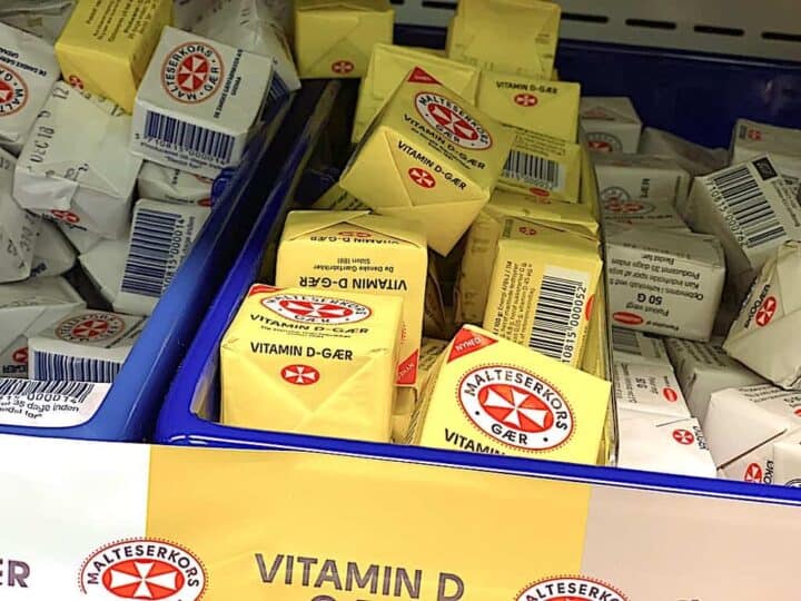 gul gær med D-vitamin