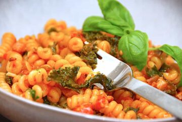 pasta med grønkål