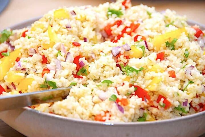 salat med bulgur