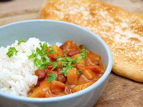 indisk curry uden kød vegetarret