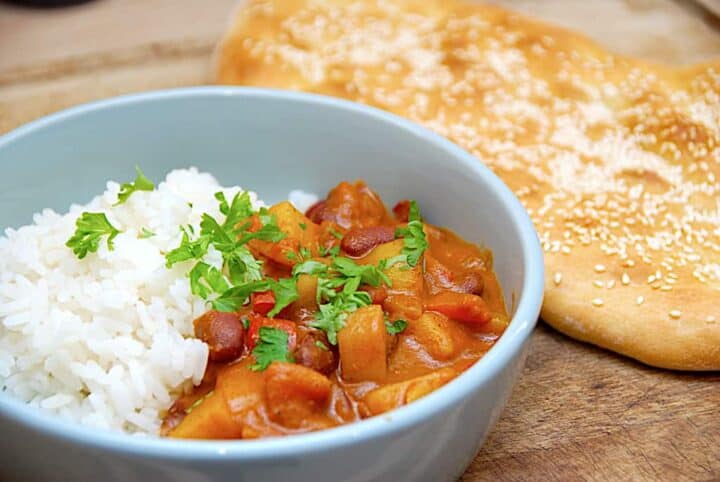 indisk curry uden kød vegetarret