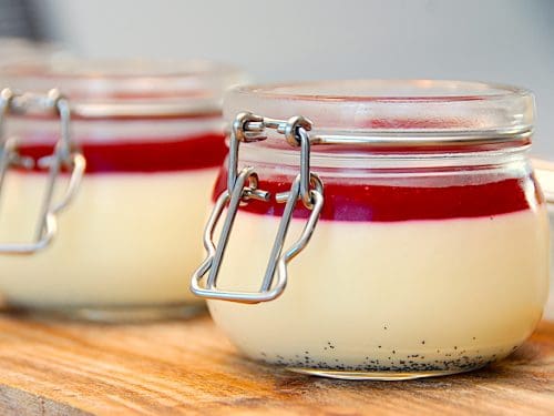 billede med panna cotta