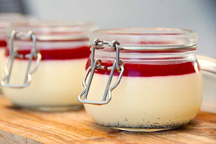 Billede af panna cotta.