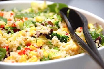 tabbouleh med broccoli og majs