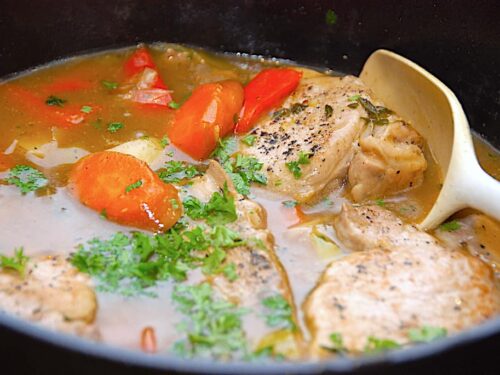 billede med one pot koteletter