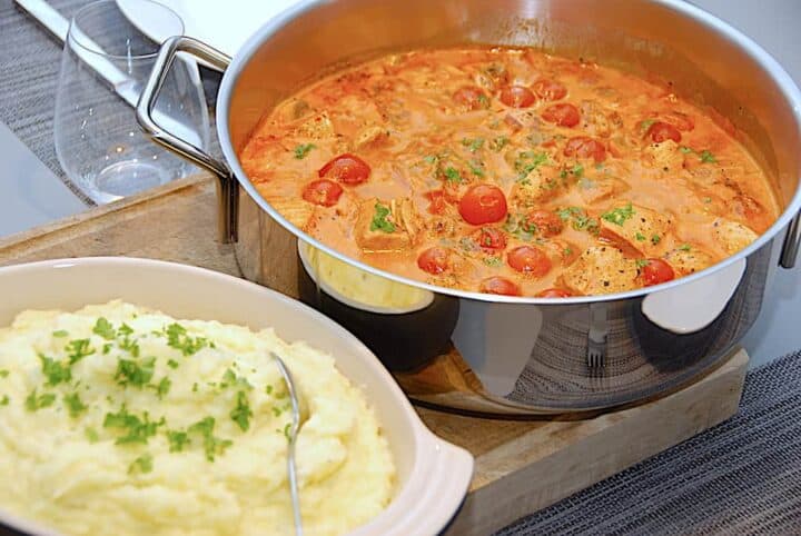 kromutters sigøjnerpande med kartoffelmos
